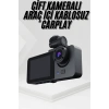 3 Kameralı 2 İnç 1080P Araç İçi Kamera Sürüş Kamerası CarPlay