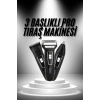3lü Set Saç Sakal Kesme Traş Makinesi Burun Kılı Alma Tıraş Makinesi