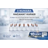 3 Numara Hacamat Kupası 10 Adet Vakumlu Kupa Bardak Dayanıklı Plastik Manuel Hacamat Kabı