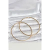 316L Çelik Gold Renk 70 mm Kadın Halka Küpe