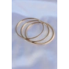 316L Çelik Gold Renk Ajda Model Kadın 65 mm Bilezik