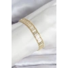 316L Çelik Gold Renk Labirent Model Kadın Bileklik