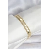316L Çelik Gold Renk Pullu Zincir Model Kadın Bileklik