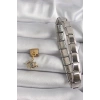 316L Çelik Gold Renk Sallantı Zirkon Taşlı Göz Model Nomination Charm