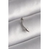 316L Çelik Gümüş Renk Çivi Model Piercing