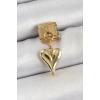 316L Çelik Sallantılı Kalp Model Gold Renk Nomination Charm