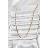 316L Çelik Zincir Gold Renk 60 cm Yılan Zincir Kadın Kolye