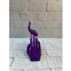 3D El Formlu İnsan Figürü Mor Özgün Sanat Biblosu 12x18 cm