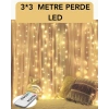 3x3 Metre Perde LED Işık – Parti ve Bahçe Dekorasyonu