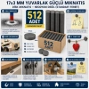 512 Adet Mıknatıs 17x3 mm Yuvarlak Güçlü Mıknatıs Disk Mıknatıs