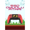520 Retro Oyunlu El Konsolu Atari Oyun Konsolu Taşınabilir