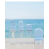 5’li Seyahat Dolum Şişe Seti 30 ml Şeffaf Taşıma Çantalı
