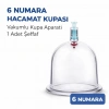 6 Numara Hacamat Kupası 1 Adet Vakumlu Kupa Bardak Dayanıklı Plastik Manuel Hacamat Kabı