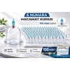 6 Numara Hacamat Kupası 100 Adet Vakumlu Kupa Bardak Dayanıklı Plastik Manuel Hacamat Kabı