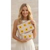 Ayçiçeği Motifli Örgü Çanta Seti