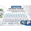 7 Numara Hacamat Kupası 50 Adet Vakumlu Kupa Bardak Dayanıklı Plastik Manuel Hacamat Kabı Seti