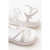 861-1016 Beyaz Dolgu Kadın Sandalet