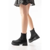 868-2005 Siyah Zümrüt Lastikli Günlük Kadın Bot