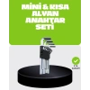 9 Parça Alyan Anahtar Seti Bisiklet Mobilya ve Otomotiv Uyumlu