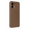 A6 Pro 4G Auto Focus Karbon Kapak - Kahverengi