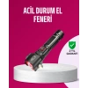 Acil Durum El Feneri Çekiç ve Pusula Özellikli Güçlü Işık