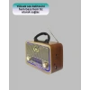 Ahşap Nostaljik Radyo Bluetooth USB SD Kart Destekli