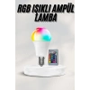 Akıllı RGB Led Ampul Led Uzaktan Kumandalı Renk Değiştiren Ampul