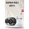 Akıllı Saat ve Kulaklık Seti Dokunmatik Ekran 5.0 Bluetooth Bağlantılı Sesli Görüşme