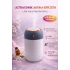 Alaska Ultrasonik Aroma Difüzör USB Hava Nemlendirici Led Işıklı Buhar Makinesi