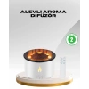 Alev Efektli Aromaterapi Difüzörü – 360 ml Su Hazneli, Sessiz ve Zaman Ayarlı