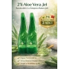 Aloe Vera Jel Nemlendirici ve Yatıştırıcı Bakım Jeli Yüz ve Vücut İçin Doğal Aloe Özlü Cilt Bakım Ürünü 2Li Avantaj Paket