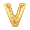 Altın Sarısı Folyo V Harfi Balon 1 Metre
