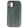 Apple iPhone 11 Kılıf Flip Cover - Koyu Yeşil