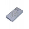 Apple iPhone 11 Kılıf Joke Simli Magneticsafe Kılıf - Mavi