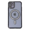 Apple iPhone 11 Kılıf Joke Simli Magneticsafe Kılıf - Siyah