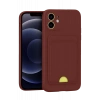Apple iPhone 11 Kılıf Kelvin Kartvizitli Silikon - Bordo