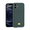Apple iPhone 11 Kılıf Kelvin Kartvizitli Silikon - Koyu Yeşil