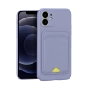 Apple iPhone 11 Kılıf Kelvin Kartvizitli Silikon - Lila
