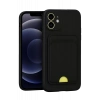 Apple iPhone 11 Kılıf Kelvin Kartvizitli Silikon - Siyah