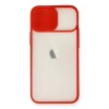 Apple iPhone 11 Kılıf Palm Buzlu Kamera Sürgülü Silikon - Kırmızı