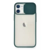 Apple iPhone 11 Kılıf Palm Buzlu Kamera Sürgülü Silikon - Yeşil