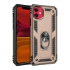 Apple iPhone 11 Kılıf Sofya Yüzüklü Silikon Kapak - Gold