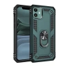 Apple iPhone 11 Kılıf Sofya Yüzüklü Silikon Kapak - Yeşil