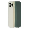 Apple iPhone 11 Pro Kılıf Ebruli Lansman Silikon - Beyaz-Gri