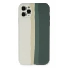 Apple iPhone 11 Pro Kılıf Ebruli Lansman Silikon - Beyaz-Gri