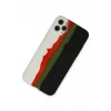 Apple iPhone 11 Pro Kılıf Ebruli Lansman Silikon - Beyaz-Siyah