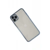 Apple iPhone 11 Pro Kılıf Lensli Silikon - Açık Mavi