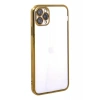 Apple iPhone 11 Pro Kılıf Lensli Silikon - Gold