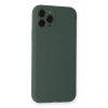 Apple iPhone 11 Pro Kılıf Nano içi Kadife Silikon - Koyu Yeşil