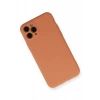 Apple iPhone 11 Pro Kılıf Nano içi Kadife Silikon - Mat Turuncu